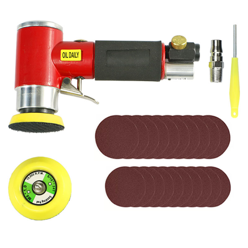 Máquina pulidora neumática de 2 pulgadas de 3 pulgadas máquina de papel de lija máquina de pulir máquina de encerado de coche pequeña máquina de pulir fábrica oferta especial directa