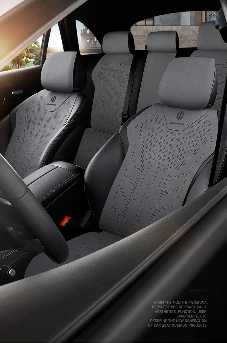 Special car seat cushion for Lingpao C10, B10, B01, C11, C01, suede leather, universal for all seasons, breathable seat cover