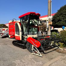 星光1288履带式小麦水稻收割机全喂入式高炮卸粮收割脱粒一体机