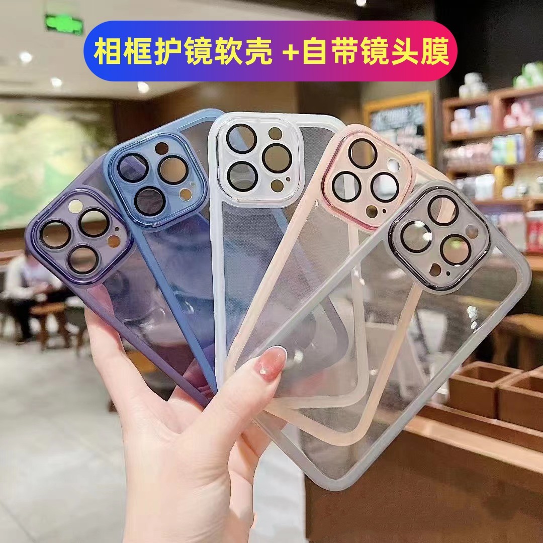 For real me Realme14pro 13 GT7PRO NEO7 6SE V60 comes with lens sticker mobile phone case for men