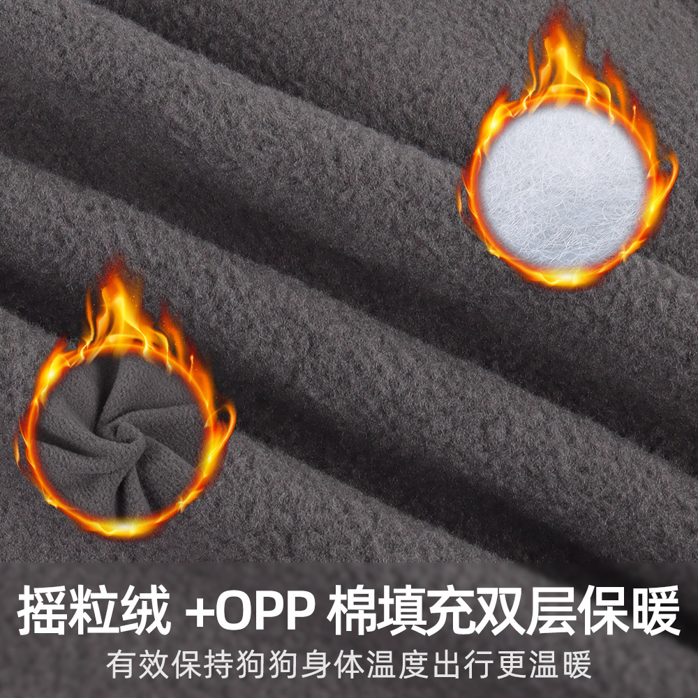 Cross-border pet clothes Reflective big dog jacket autumn and winter warm dog clothes pet cotton coat wholesale