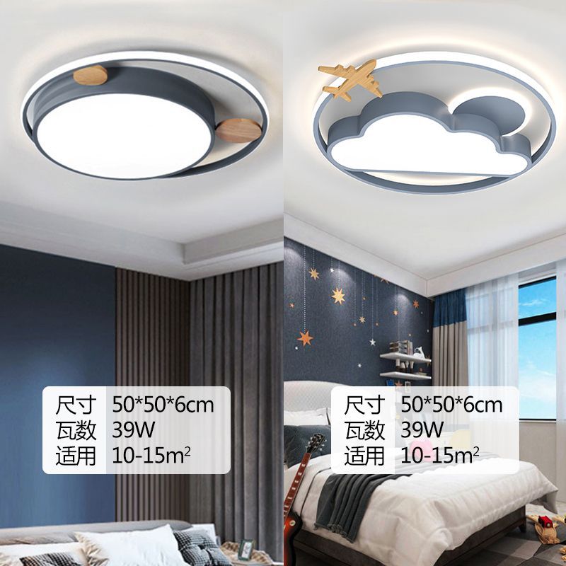 Lámparas modernas domésticas nórdicas lámparas de dormitorio principal lámparas de montaje simples lámparas de techo superbrillante nueva atmósfera ideas de dormitorio