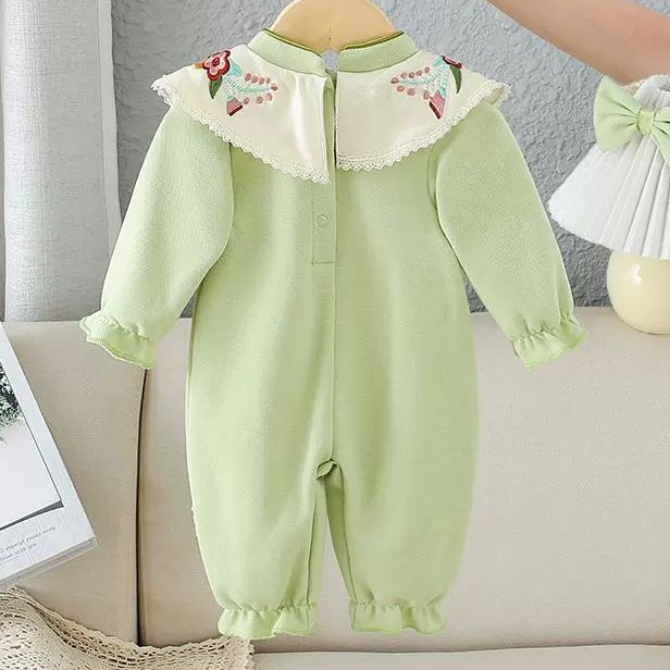 Bebé bebé primavera y otoño vestido de estilo occidental ropa de niña vestido de princesa de primavera para niña 0 1 2 años vestido