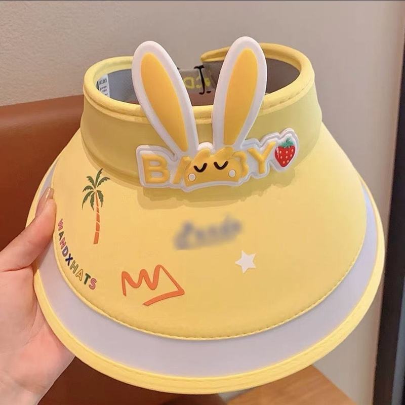 新しい子供のかわいい日よけ帽子夏の幼児日焼け止め帽子中空帽子漫画ベビー屋外日よけ帽子卸売|undefined