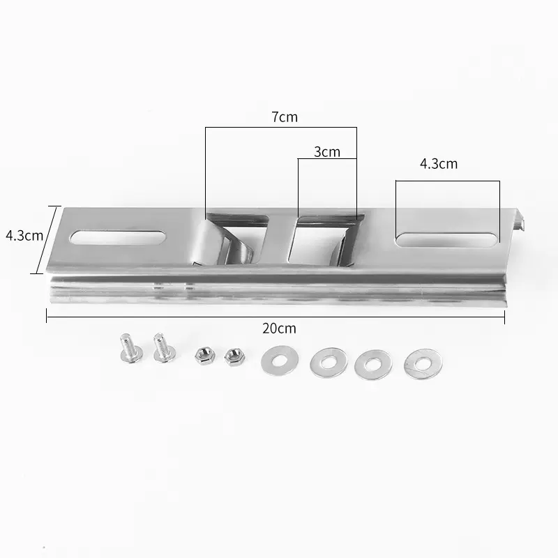 20cm横杆防水箱支架配电箱立杆导轨监控摄像头抱箍电线杆路灯抱柱