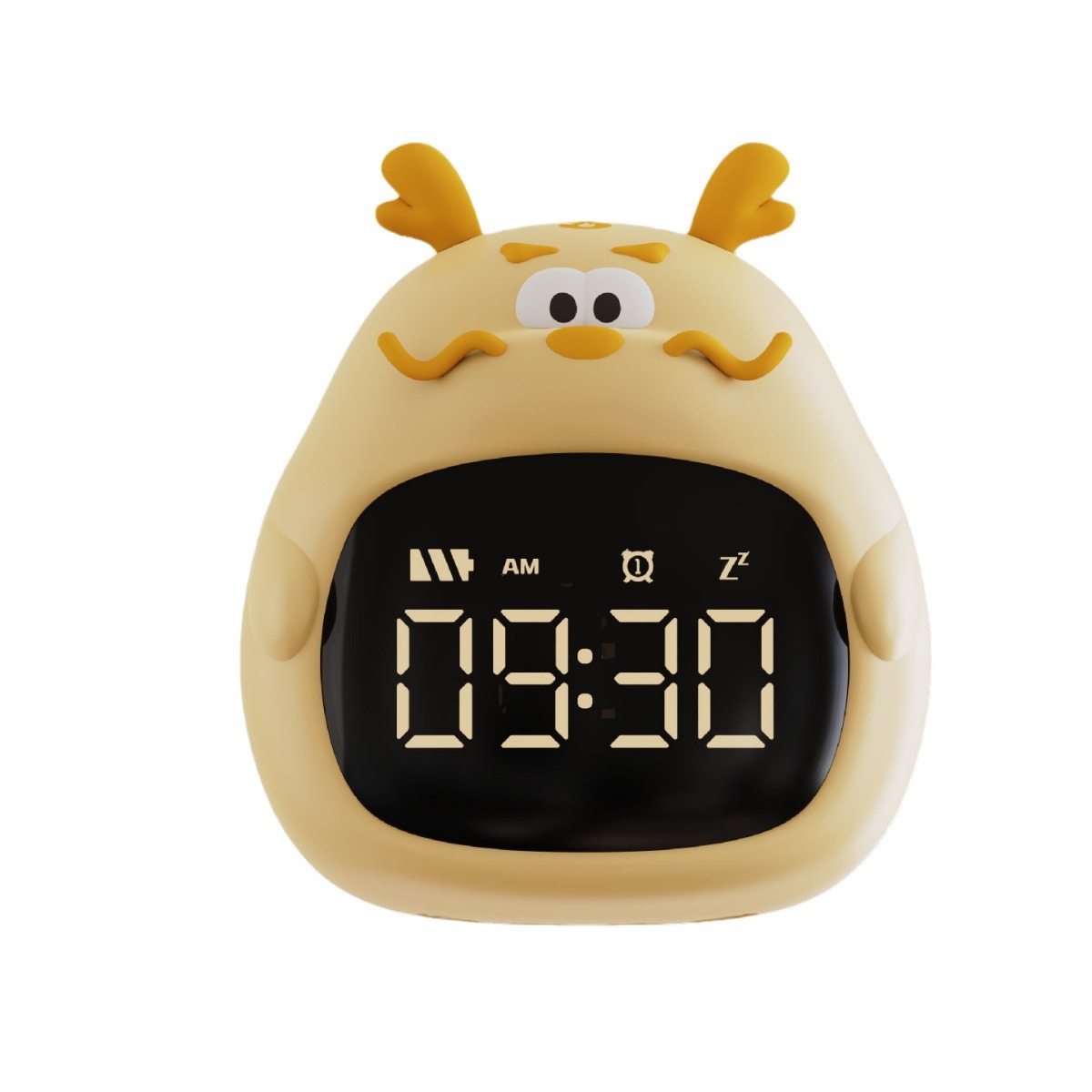Nuevo reloj despertador de dragón gordo multifuncional creativo de cabecera pequeña despertadora USB recargable dormitorio reloj electrónico de dibujos animados doméstico