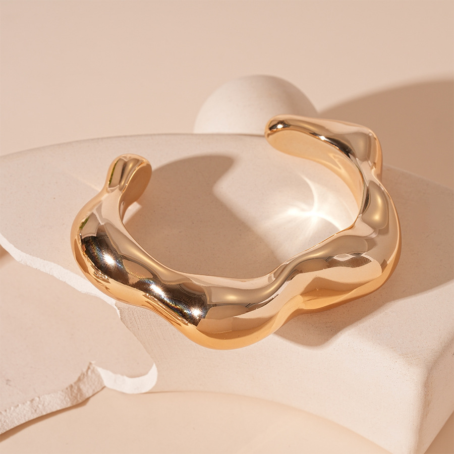 Brazalete abierto 5# - Dorado - Irregular