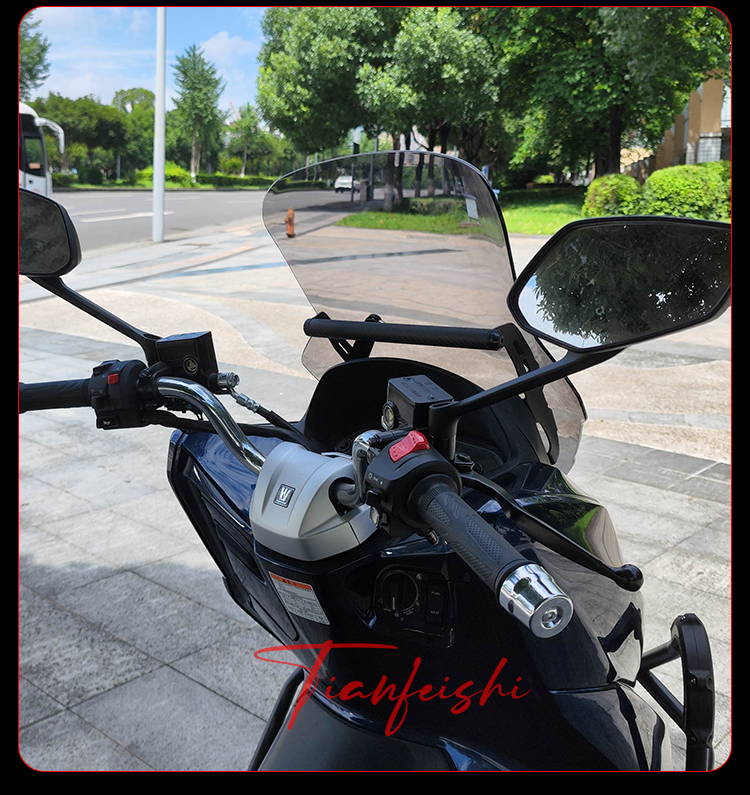Tianfeishi Applicable Haojue UHR150 Front Windshield Motorcycle Heightener Front Air Baffle Modification Accessories Chest Protection