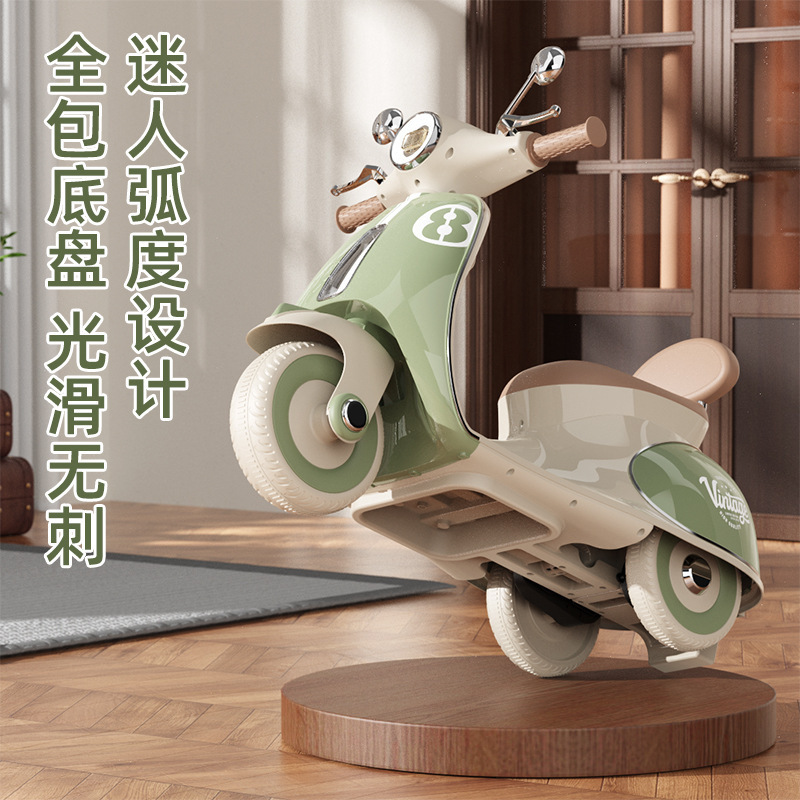 子供用電動バイクおもちゃの車、子供が座ることができるリモコン電気自動車、ベビー三輪車、子供用ギフトカー|undefined