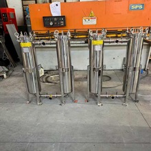 不锈钢双联单袋式过滤器 卫生镜面抛光 大流量锂电 新能源过滤