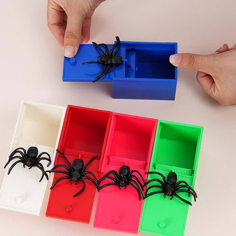 パロディクリエイティブトリッキーおもちゃスパイダーショックカラーボックス小道具Tik Tok同じスタイルトリッカーメーカー卸売クロスボーダー|undefined