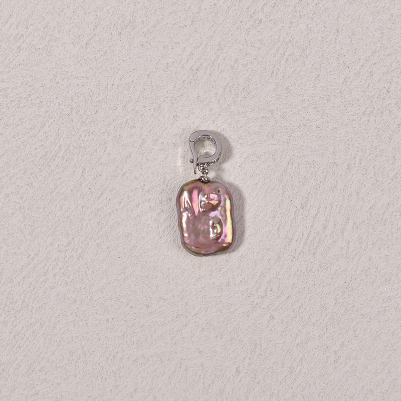 8g Weight Pendant Jewelry Making Type 14-20mm Jewelry Making Size DIY Jewelry Accessories Classification 1 Piece Quantity 925 Sterling Silver, Freshwater Pearl Material Irregular Pattern Simple Style Style Natural Fresh Water Loose Pearl Necklace Bracelet DIY Semi-Finished Products Baroque Pearl Universal Buckle Pendant Wholesale 4