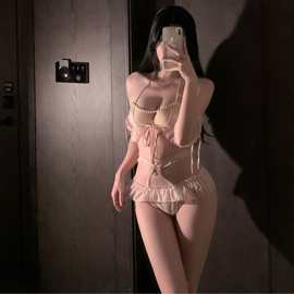 爱如如情趣内衣性感激情诱惑珍珠透视薄纱系带制服情趣装工厂直销