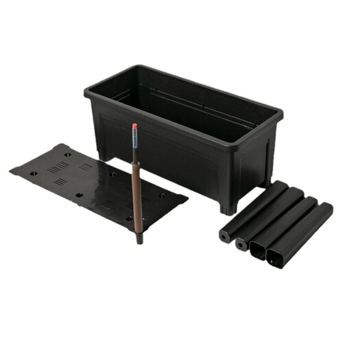 Large Outdoor Vegetable Planter Pot Balcony Planting Box Plastic Rectangle Lazy Self-watering Planter Pot Multifunctional Planter