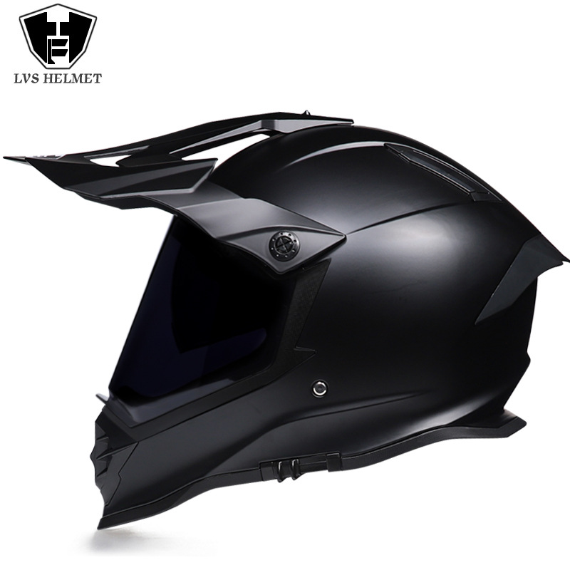 Nuevo off-road tire casco de doble lente carretera tire casco completo motocicleta Larga Distancia unisex Four Seasons universal LVS