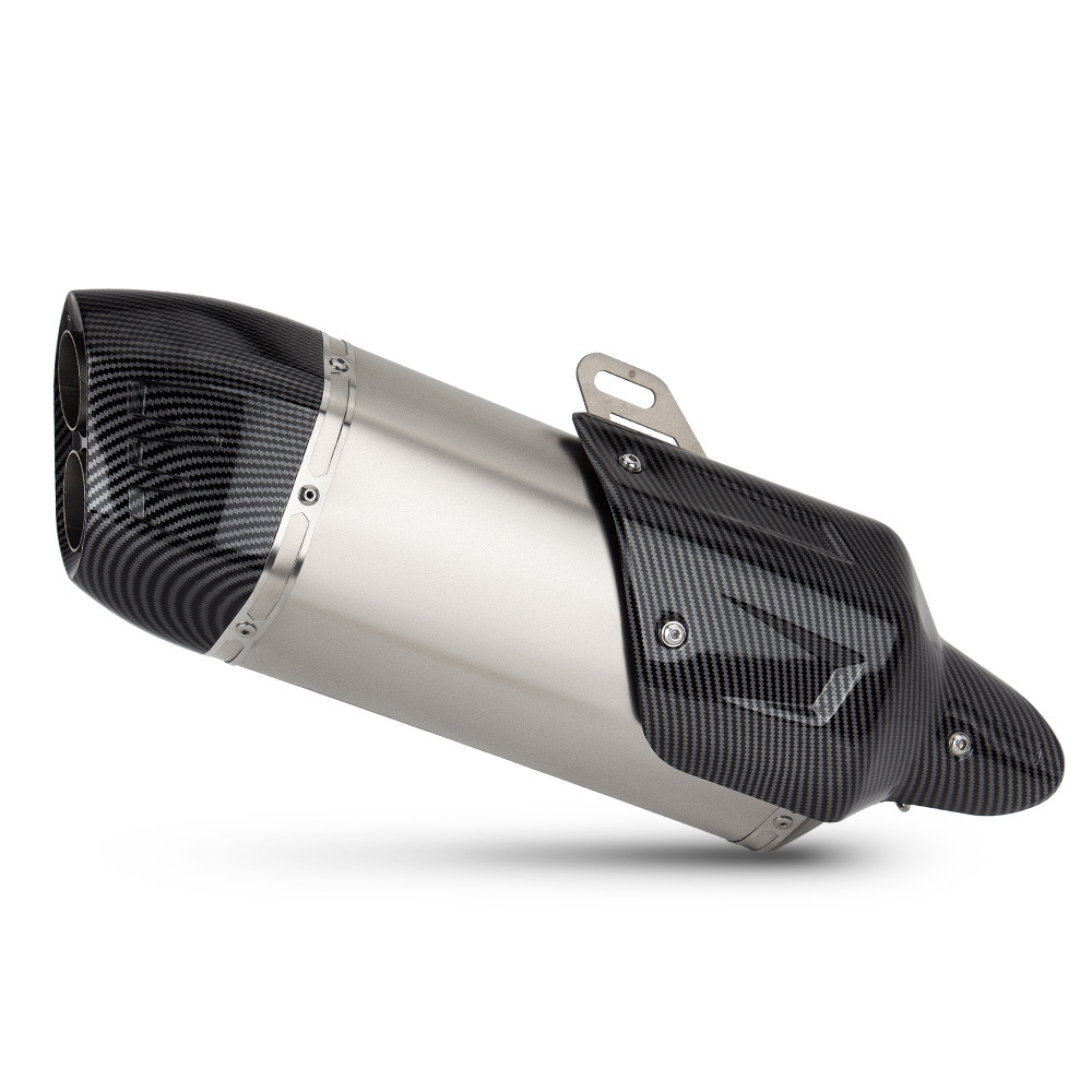 Universal Motorcycle Exhaust Pipe Modification Ninja400 R6 Cbr500 S7 Full Carbon Fiber Large Displacement Tailpipe