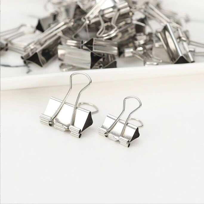 Серебряный зажим для длинного хвоста 19 мм никелированный длинный хвостовой зажим из нержавеющей стали цвет длинный хвост Зажим для банкноты ласточкин хвост трансграничная поставка товаров