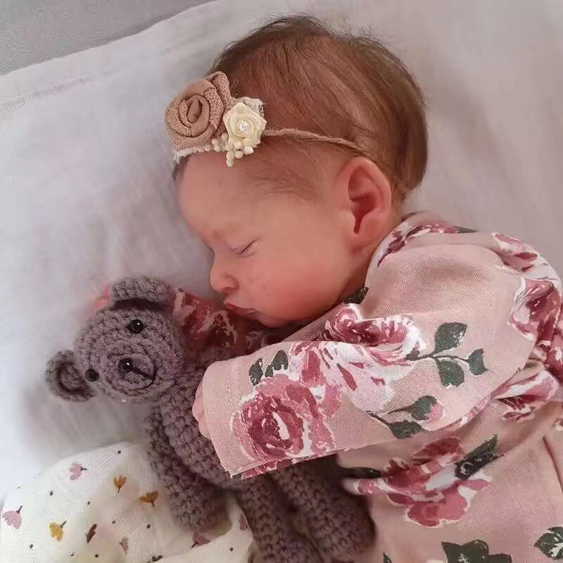 49cm simulación bebé renacido muñeca Rosalie transfronteriza e-commerce suministro entrega de una sola pieza