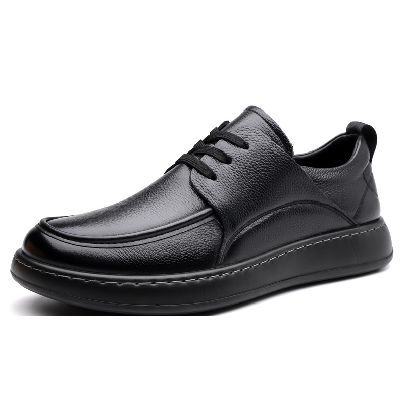 2025 otoño zapatos casuales de cuero para hombres zapatos de cuero suave cómodos de trabajo zapatos de cuero suave para hombres zapatos de cuero al por mayor image 6