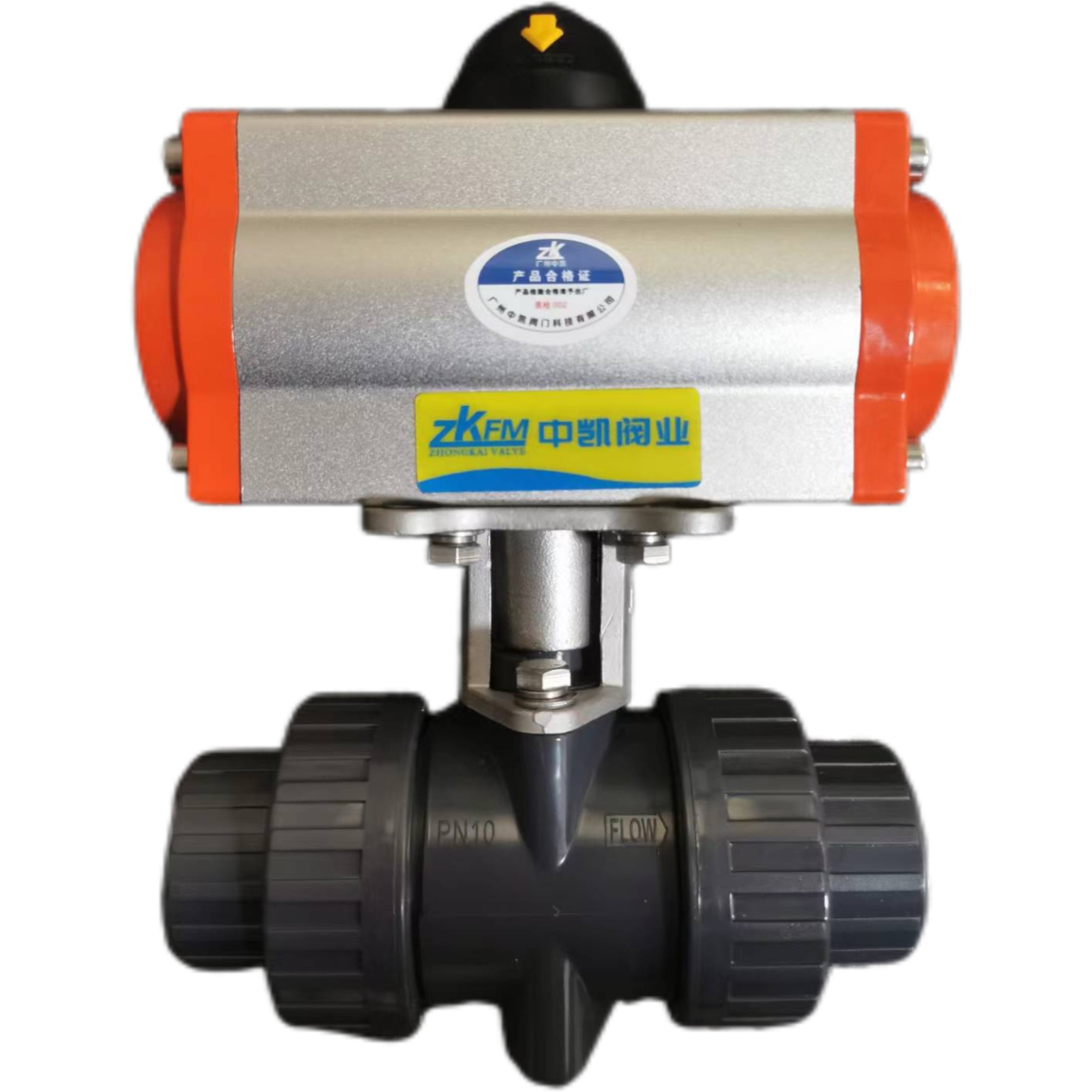 气动PVC球阀    气动塑料球阀  气动球阀