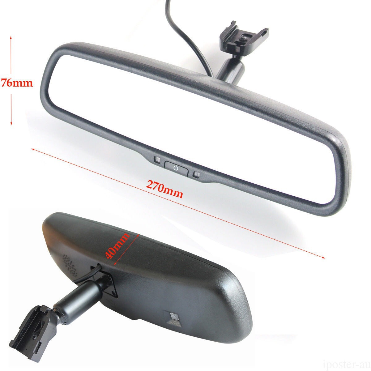 Hd 4.3inch Car Rearview Mirror Monitor + 3-in-1 Parking Radar Sensor Reversing Camera