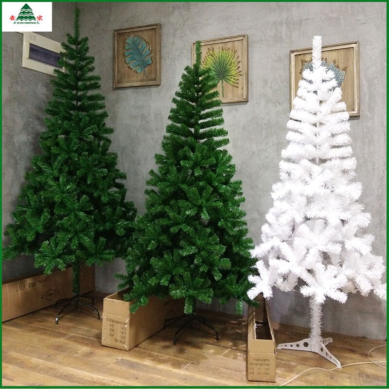 Dense Pvc Christmas Trees for Supermarkets and Home Use, Christmas Holiday Decorations, Flocked Trees, Wholesale Dense Pvc Christmas Trees