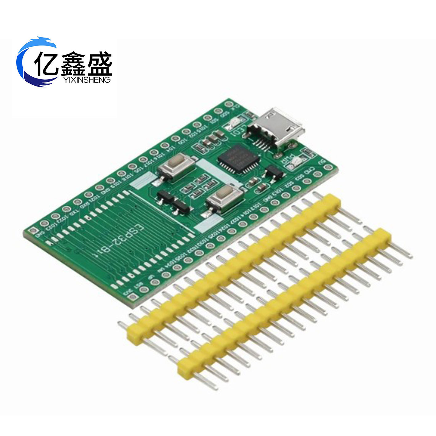 ESP32Bit模块开发板底板一键下载兼容ESP32S蓝牙WiFi|eBox