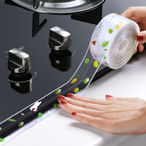 Kitchen mildew-proof grout stickers, sink edge, gas stove, bathroom wall corner gap waterproof stickers, bathroom water stop strips