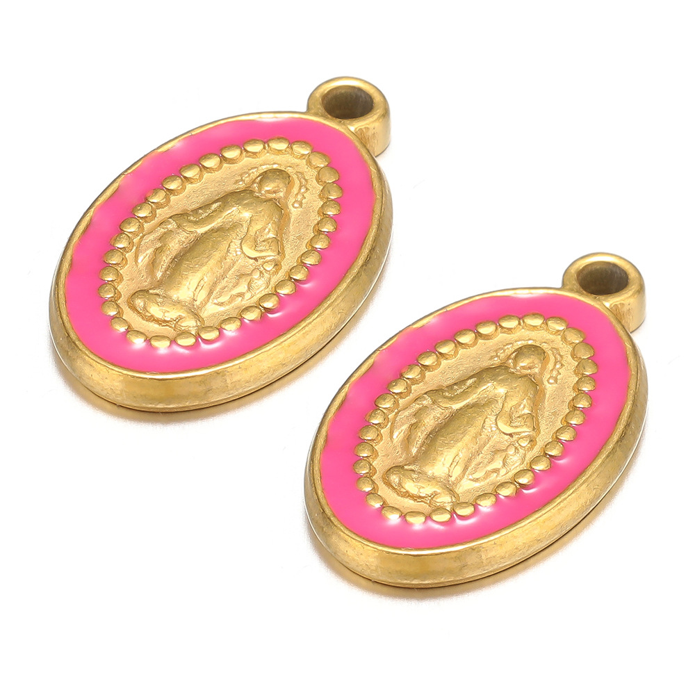 13g Weight Pendant Jewelry Making Type 18*10mm Jewelry Making Size DIY Jewelry Accessories Classification Hole 1~1.9mm Hole Size 5 PCS/Package Quantity 304 Stainless Steel Material Jesus Pattern Polished Finish Enamel Design Casual, Simple Style Style 5 PCS/Package 18*10mm Hole 1~1.9mm 304 Stainless Steel Jesus Polished Pendant 8