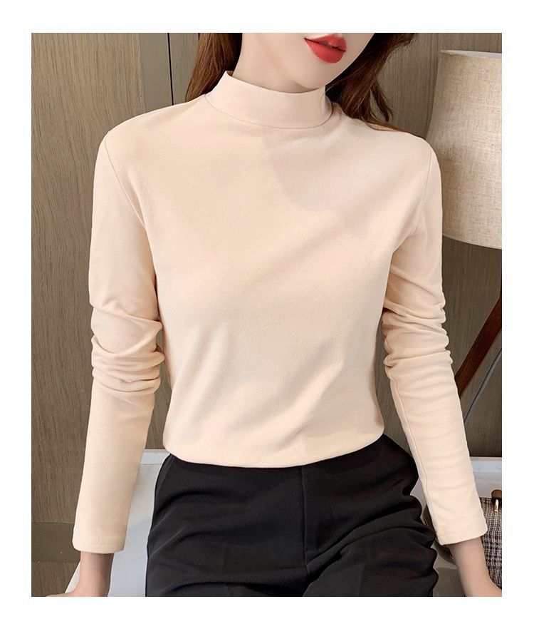 Women's T-shirt Long Sleeve T-shirts Casual Solid Color display picture 14