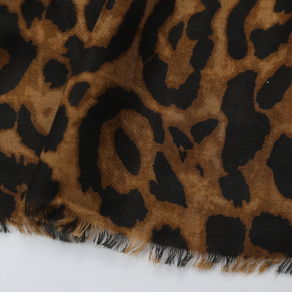 Factory sold full version leopard print silk with herringbone pattern, good hand feel, women's long scarf, spring and_voghion.com