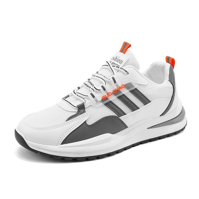 Zapatos de los hombres 2024 nueva primavera volando tejido malla superficie transpirable delgada casual versátil juventud correr deportes zapatos de moda