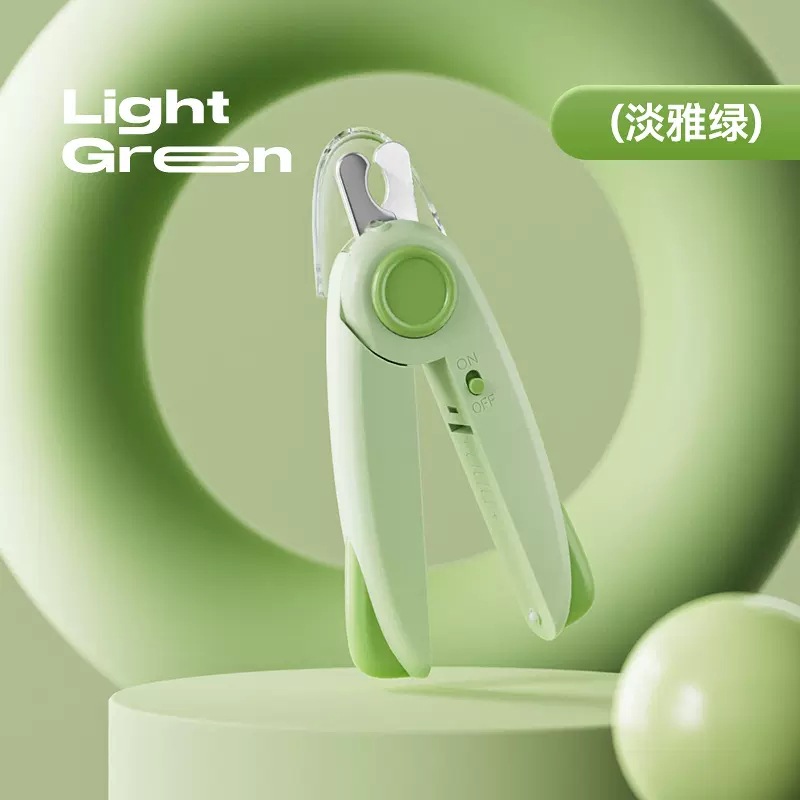 Contraste de color LED cortaúñas-elegante verde