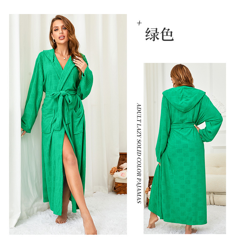 Albornoz algodón hombres y mujeres largo primavera y otoño natación absorbente camisón de secado rápido engrosada toalla con capucha pareja mañana bata de baño