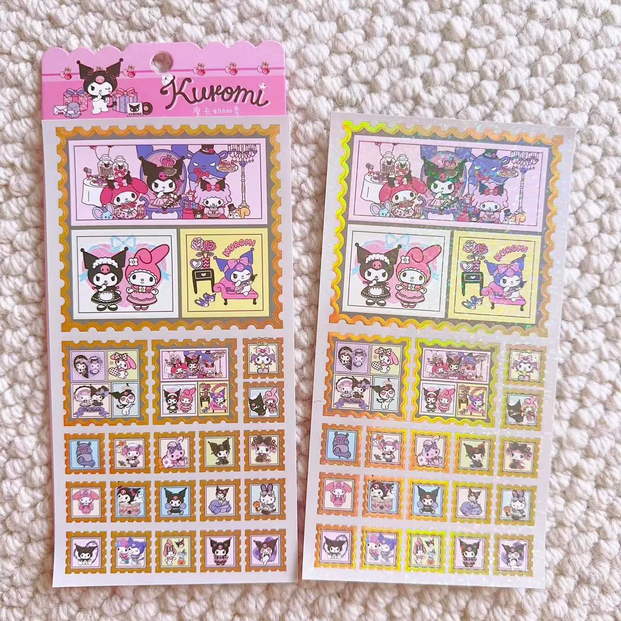 Стикеры (Sanrio) милые мультяшные самоклеящиеся водостойкие наклейки для школьников, набор