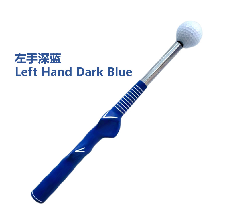 Mano izquierda azul oscuro