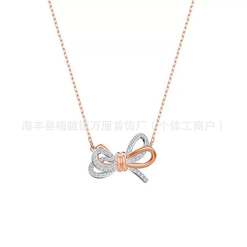 双色蝴蝶结【玫瑰金色】