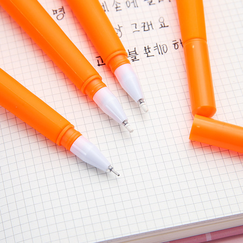 Cute Rabbit Carrot Gel Pen Cartoon Style Water Pen Student Study Stationery Supplies Exam Signature Pen