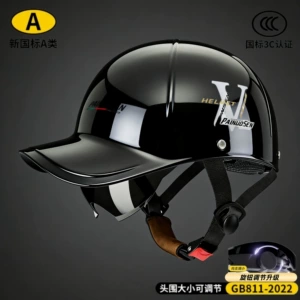 2026 National Standard 3C Certified Electric Motorcycle Duckbill Helmet for Men, Summer Sun Protection Breathable Safety Helmet for Men and Women