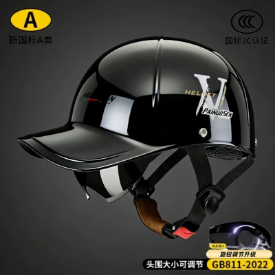 2026 National Standard 3C Certified Electric Motorcycle Duckbill Helmet for Men, Summer Sun Protection Breathable Safety Helmet for Men and Women