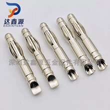 医疗美容器械插拔式灯笼花公母针 焊接式香蕉插头4.0网纹母孔插针