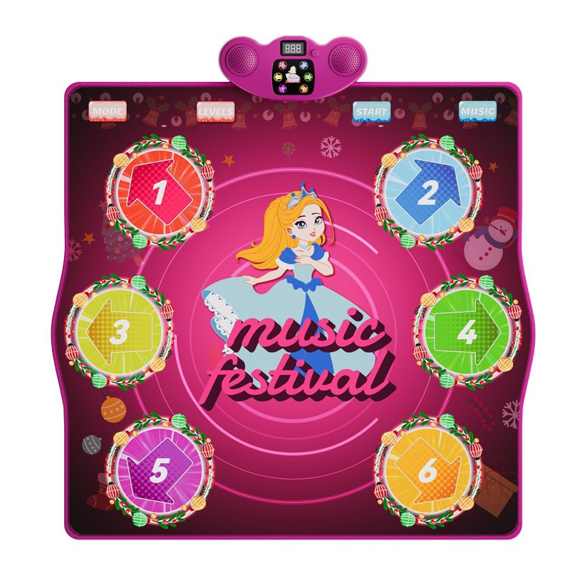 Manta de boxeo de música explosiva transfronteriza Manta de baile para niños de gran venta Manta de música para niños Bluetooth Manta de baile de pronunciación luminosa