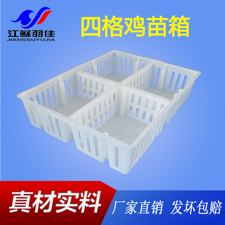 A型隔板小鸡周转箱雏鸡笼小鸡篓雏鸡箱错位筐加厚熟料