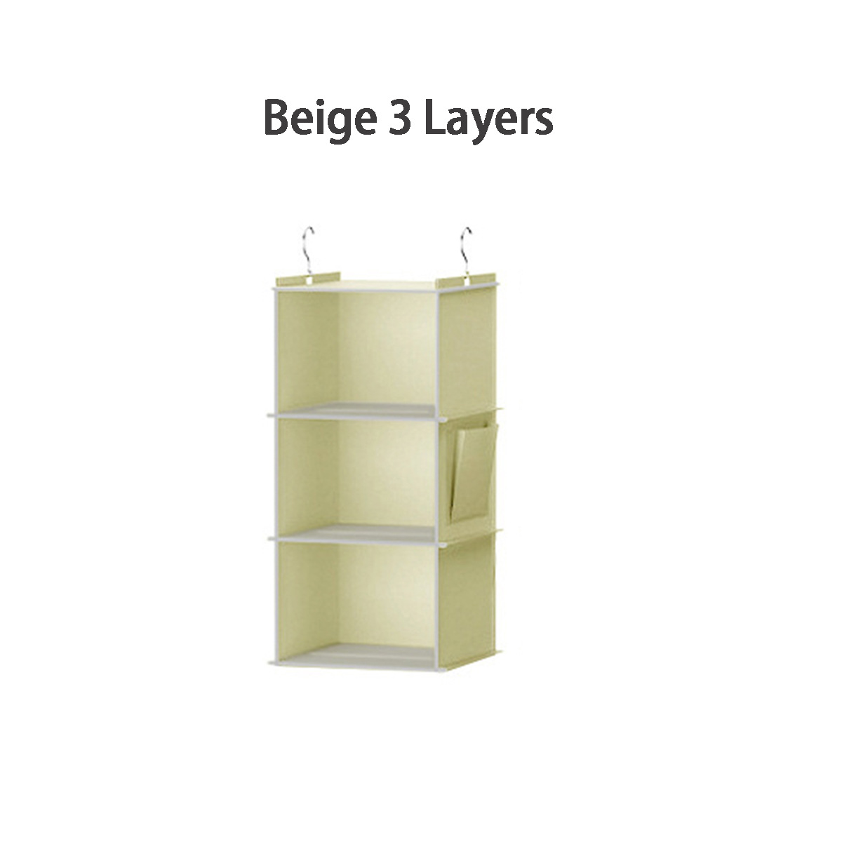 Bolsa colgante de almacenamiento sin tela para clasificación y organización, bolsa de almacenamiento plegable de varias capas, bolsa colgante para guardar en el armario. image 17