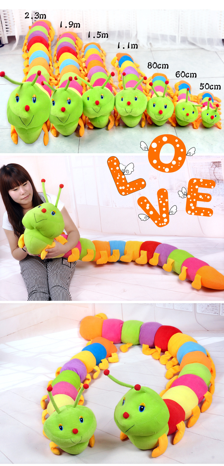 Colorful Millennia Worm Plush Toy