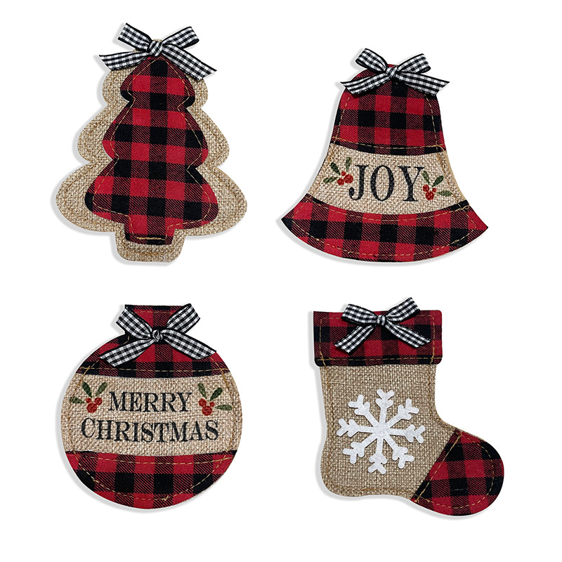 빨간 검은 칼과 포크 세트 4