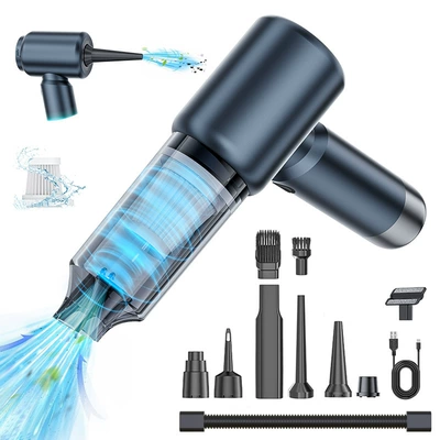 Car Vacuum Cleaner Wireless Digital Display One-Piece Dust Blowing and Suction Integrated Handheld Dust Blowing and Air Extraction Small Mini Vacuum Cleaner