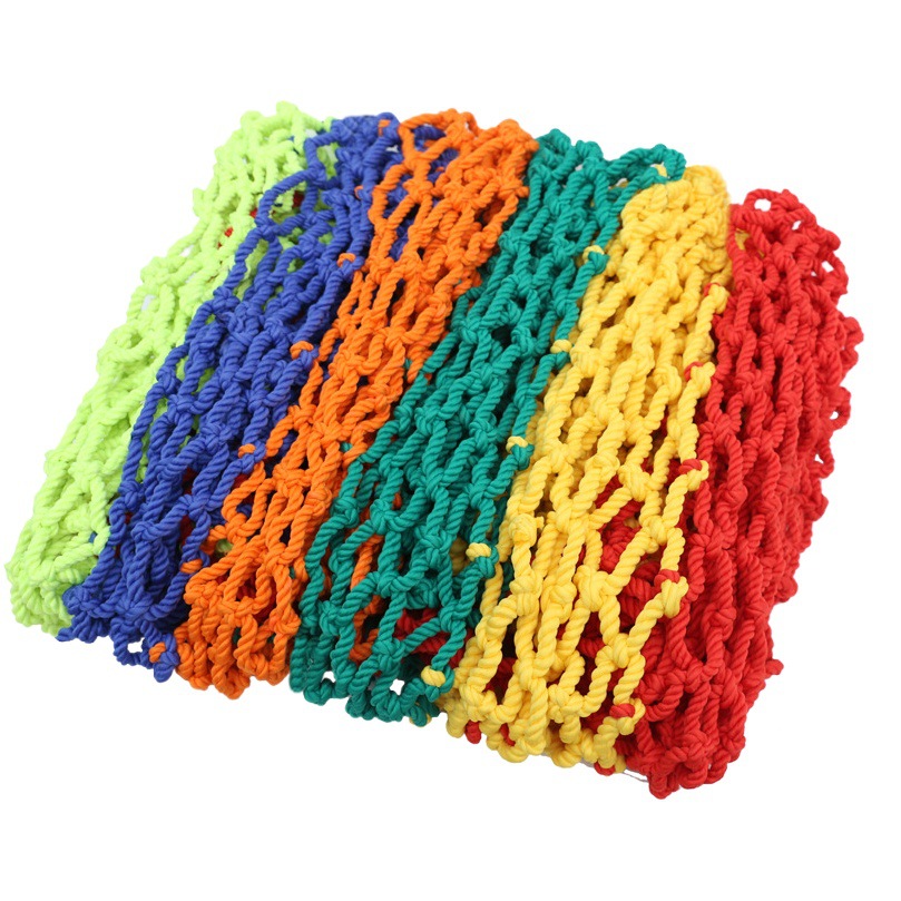 Colorido red de protección punto escénico jardín de infantes decoración valla al aire libre nylon anti-caída Red de Seguridad niños escalada red al por mayor