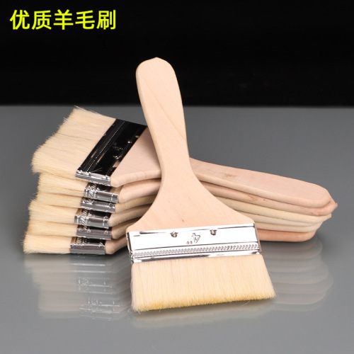 Manufacturer wholesale wool brush wooden handle paint brush barbecue brush dust brush tool brush baking wholesale