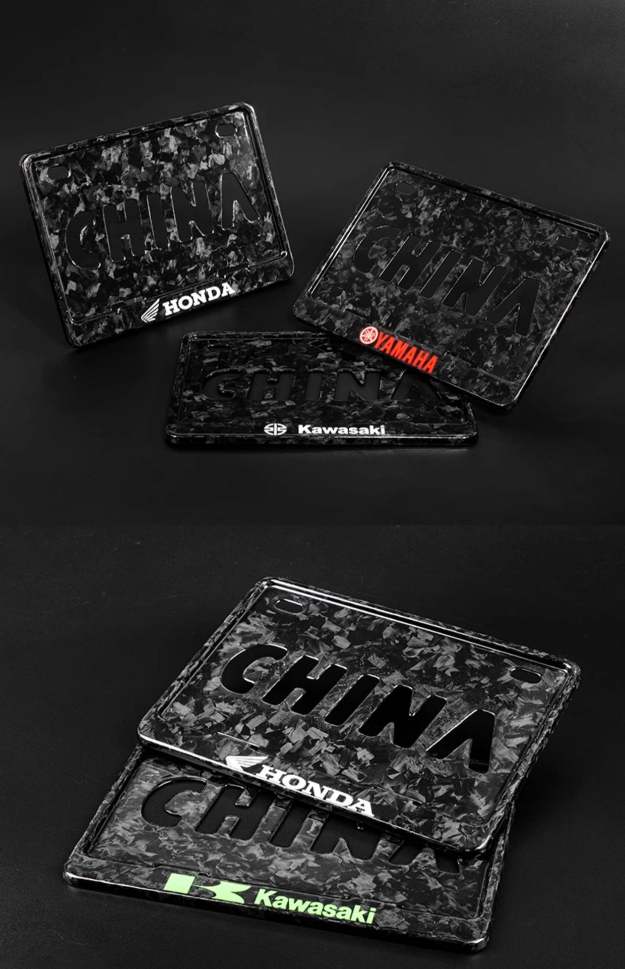 Suitable for Motorcycle Rear License Plate Frame, Vehicle Number Plate Frame, Shockproof Motorcycle Aluminum Alloy Yamaha Pedal Book